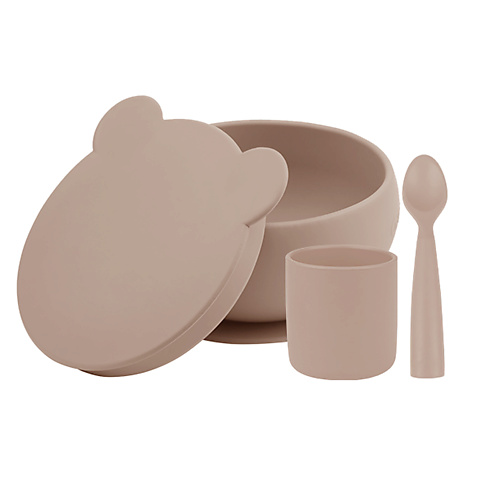 MINIKOIOI Набор посуды для детей Стаканчик Глубокая тарелка Ложка 0+ тарелка глубокая bernadotte мадонна 23 см