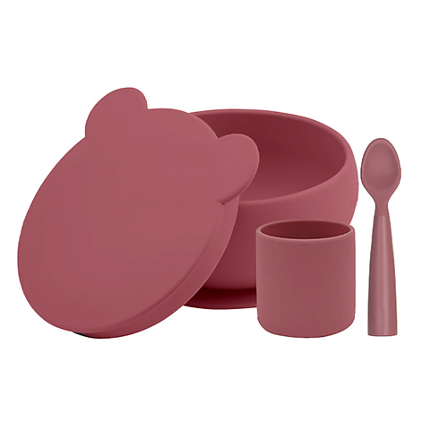 MINIKOIOI Набор посуды для детей Стаканчик Глубокая тарелка Ложка 0+ набор wilmax чайная чашка и блюдце 220 мл
