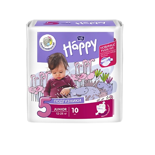 Подгузники BELLA BABY HAPPY  для детей Junior с эластичными боковинками 10