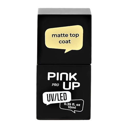 PINK UP Матовое верхнее покрытие для ногтей UV/LED PRO matte top coat 10 pink up верхнее покрытие для ногтей pro top coat 10