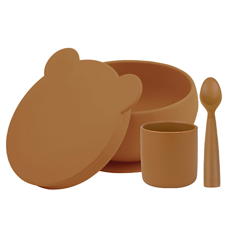 MINIKOIOI Набор посуды для детей Стаканчик Глубокая тарелка Ложка 0+ pelsi строительный набор 3 для детей 1