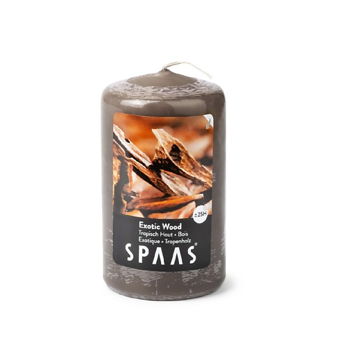 SPAAS Свеча-столбик ароматическая Экзотическое дерево 1 aromako свеча дерево копайба 150