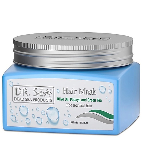 фото Dr. sea маска для волос, интенсивное питание, с оливковым маслом, папайей и зеленым чаем.