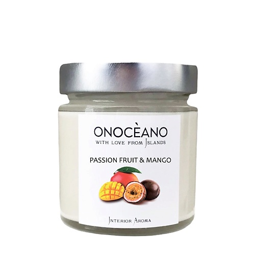 ONOCEANO Свеча ароматическая  Манго и Маракуйя 200 aromawax ароматическая свеча манго и кокосовое молоко 120 0