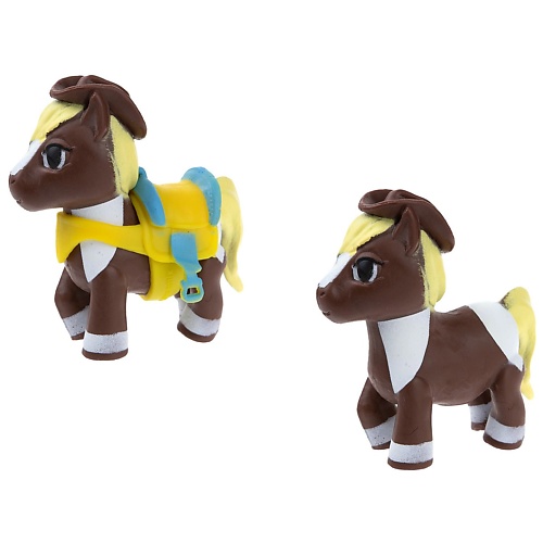 1TOY Пони на фасоне раскраски с сияющими наклейками пони