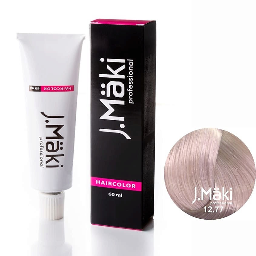 

J.MÄKI PROFESSIONAL Краситель для волос 12.77 Суперблонд интенсивный фиолетовый