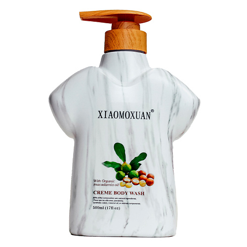 фото Xiaomoxuan увлажняющее жидкое крем мыло для тела и рук, душа, умывания лица, натуральное c макадамия