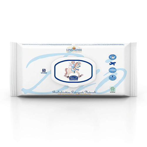 цена Салфетки для тела HELAN Детские органические влажные салфетки с календулой и ромашкой Linea Bimbi