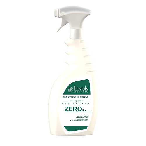 ECVOLS Средство гипоаллергенное для мытья стекол и зеркал без запаха  №0 750 biomio средство чистящее без запаха для стекол зеркал пластика 500 мл