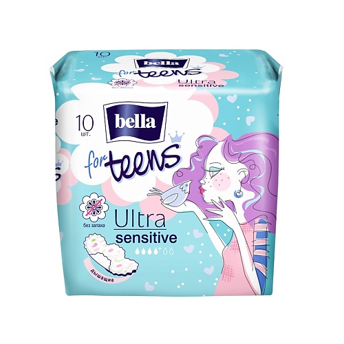 BELLA Прокладки супертонкие for teens sensitive 10.0 bella прокладки супертонкие ideale ultra normal 10