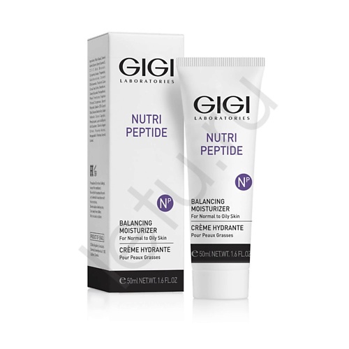 gigi nutri peptide balancing moisturizer oily skin пептидный крем балансирующий для жирной кожи 50 мл Крем для лица GIGI Пептидный увлажняющий балансирующий крем для жирной кожи
