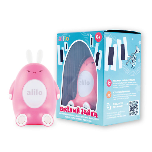 ALILO Интерактивная музыкальная развивающая игрушка Весёлый зайка P1