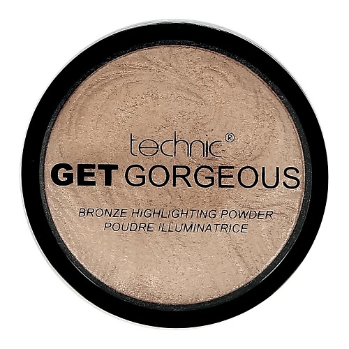 TECHNIC Хайлайтер для лица GET GORGEOUS HIGHLIGHTING POWDER