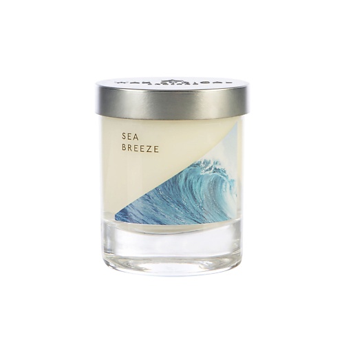 WAX LYRICAL Свеча ароматическая в алюминиевой банке Прибрежный ветер 132 wax lyrical ароматическая свеча средняя в керамике белый чай и гранат 168