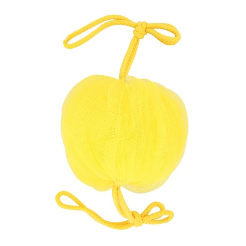 DECO. Мочалка-шар для тела синтетическая с ручками (yellow) deco мочалка для тела синтетическая ice cream