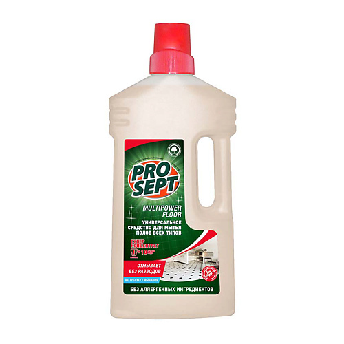 PROSEPT Средство для мытья полов Multipower FLOOR, универсальный, концентрат 1000 klar средство для мытья полов гипоаллергенное эко 500