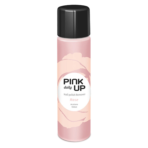 PINK UP Жидкость для снятия лака DAILY с ацетоном Роза 150 pink up жидкость для снятия лака daily без ацетона жасмин 150