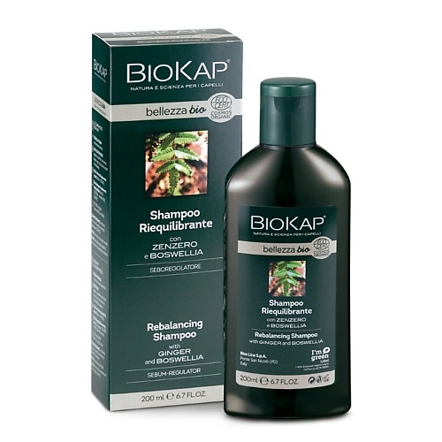 biokap шампунь capelli grassi для жирных волос 200 мл Шампунь для волос BIOKAP БИО шампунь для волос восстанавливающий