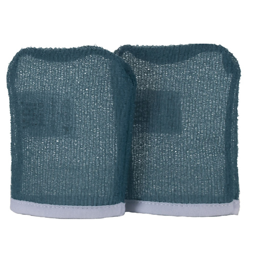 SATICO Мочалка мини рукавичка для механического пилинга и очищения кожи лица Yurimoto