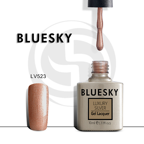 BLUESKY Гель-лак Luxury Silver Шелковый платок