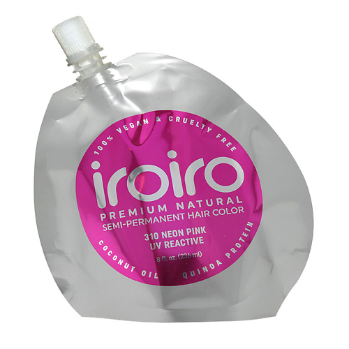 IROIRO Семи-перманентный краситель для волос 310 NEON PINK Неоновый розовый iroiro семи перманентный краситель для волос 350 neon green неоновый зеленый