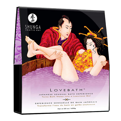 фото Shunga порошок для принятия ванны lovebath чувственный лотос