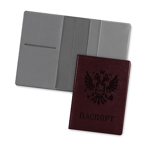 Обложка для паспорта FLEXPOCKET Обложка для паспорта с прозрачными карманами для документов