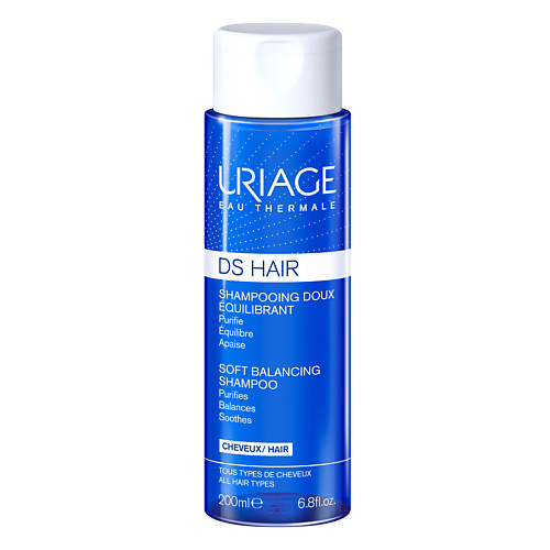 Шампунь для волос URIAGE DS мягкий балансирующий шампунь мягкий балансирующий шампунь для волос ds shampooing doux equilibrant шампунь 200мл
