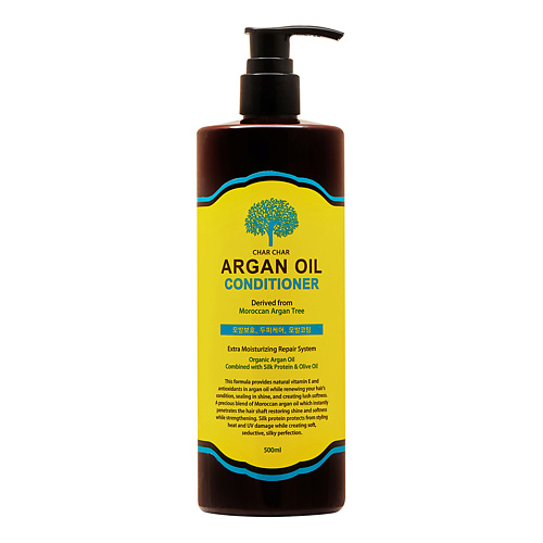 EVAS Char Char Кондиционер для волос Аргановое масло Argan Oil Conditioner 500 масло кондиционер moisturizing essential oil 90a 4 13 мл