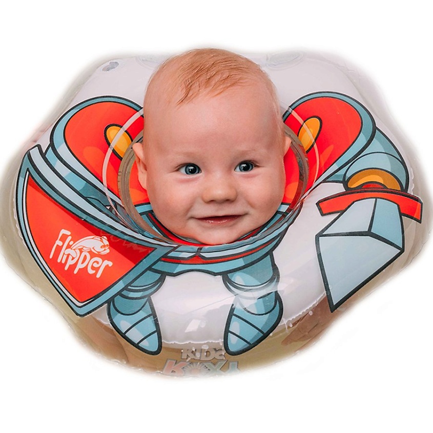 Изображение товара ROXY KIDS Надувной круг на шею для купания малышей Flipper Ангел, Комбинированный