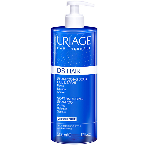 Шампунь для волос URIAGE DS мягкий балансирующий шампунь мягкий балансирующий шампунь для волос ds shampooing doux equilibrant шампунь 200мл