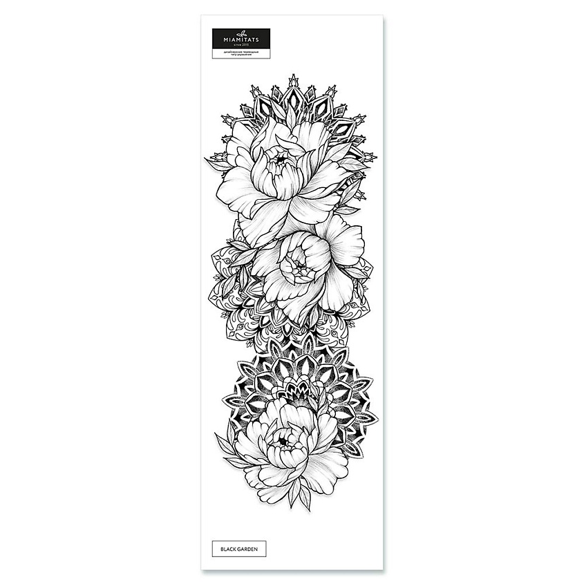 Изображение товара Переводная татуировка MIAMITATS Black garden - стильное украшение для кожи