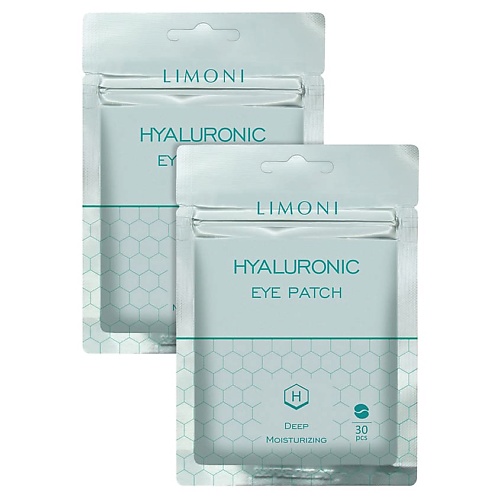 LIMONI Набор Hyaluronic Eye Patch  + Hyaluronic Eye Cream limoni подарочный дорожный набор anti age care set 4 х 25 мл