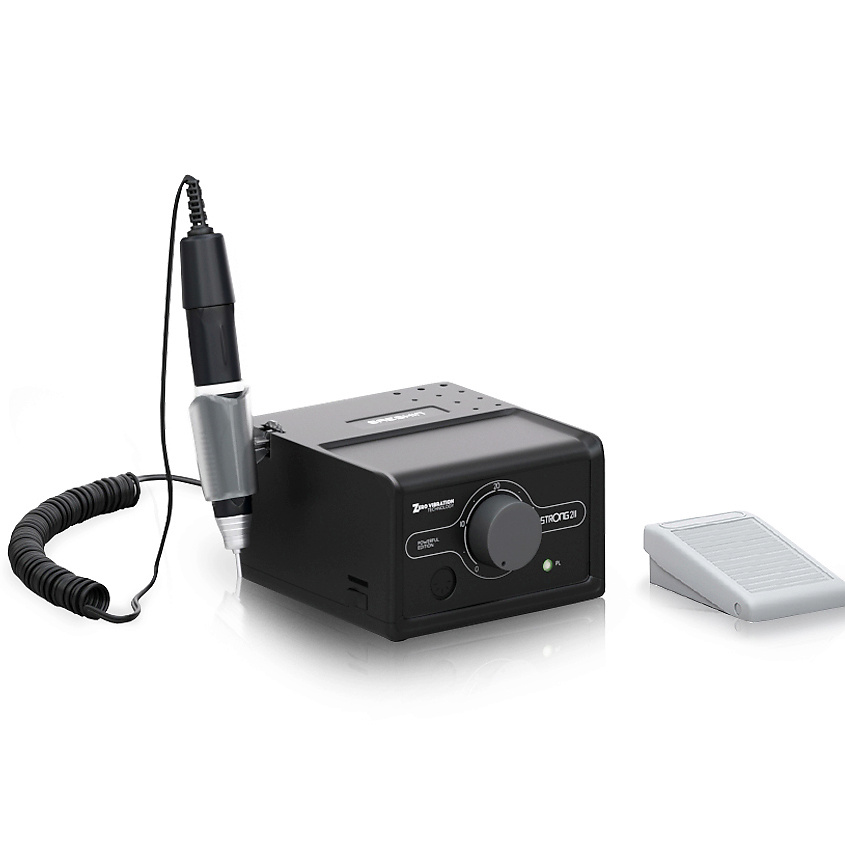 

Аппарат для маникюра и педикюра STRONG 211/H400RU BlackEdition с педалью в коробке