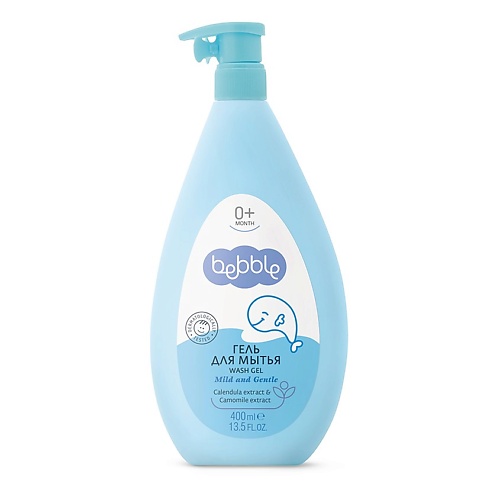 BEBBLE Гель для мытья детский Wash Gel 0+ 400 освежающее spa гель мыло для рук hand wash actif