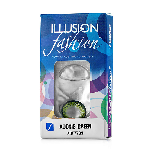 Оптика ILLUSION Цветные контактные линзы  fashion ADONIS green