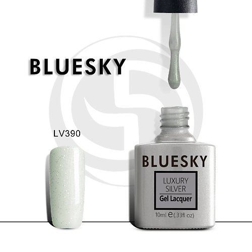 BLUESKY Гель-лак Luxury Silver Хрустальная туфелька