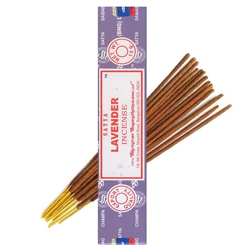 SATYA Благовония Satya Lavender / Лаванда 35 ispalla благовония ispalla incense peru с ароматом пало санто и лаванда 1