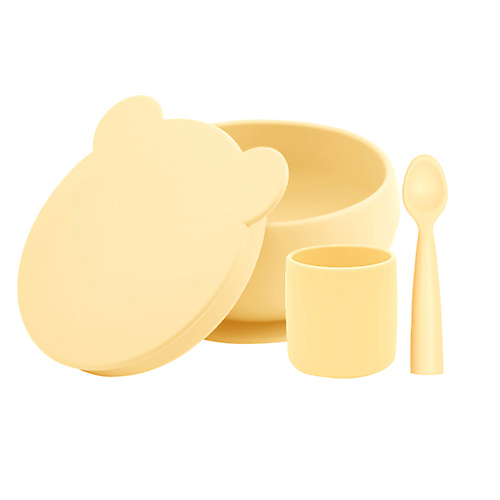 MINIKOIOI Набор посуды для детей Стаканчик Глубокая тарелка Ложка 0+ lukky набор тату мастер в чемоданчике для детей like nastya