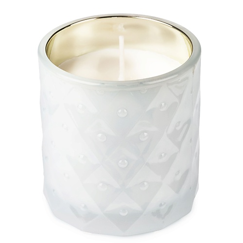 SPAAS Свеча белая в стакане неароматизированная 1 свеча цилиндр четырехлистник 4 5х10 5 пальмовый воск белая 6 ч