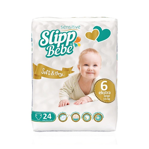 SLIPP BEBE Подгузники для детей TWIN № 6 24 le monde gourmand miel bebe 30