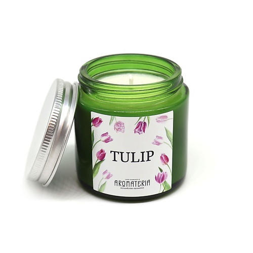 Свеча AROMATERIA Ароматическая свеча Tulip ароматы для дома aromateria ароматическая свеча ведьмак