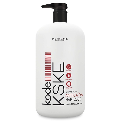 Шампунь для волос PERICHE PROFESIONAL Шампунь против выпадения волос Kode KSKE Shampoo Hair Loss шампунь для волос periche profesional шампунь восстанавливающий с биотином kode kbyo shampoo repair