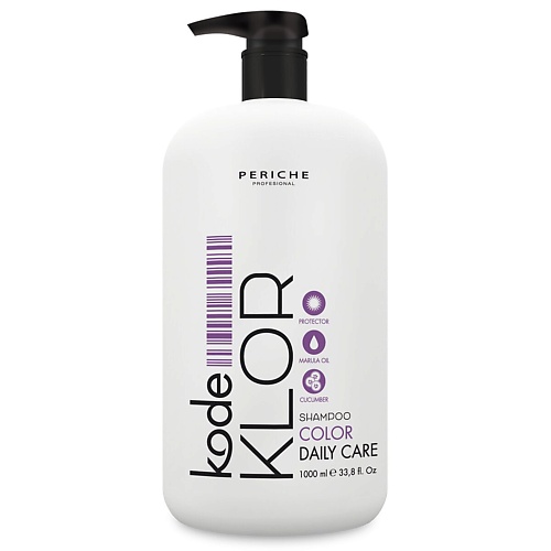 Шампунь для волос PERICHE PROFESIONAL Шампунь для окрашенных (и обесцвеченных волос) Kode KLOR Shampoo Daily Care