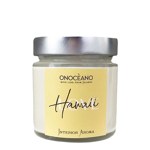 Свеча ONOCEANO Ароматическая свеча  HAWAII ароматы для дома onoceano ароматическая свеча seychelles
