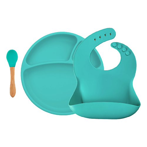 MINIKOIOI Set II Набор посуды для детей 0+ крошка я набор детской посуды 3 предмета тарелка на присоске крышка ложка