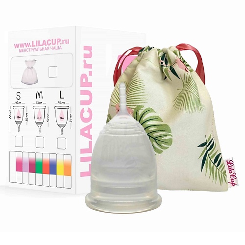 Средства для гигиены LilaCup Менструальная чаша  LilaCup BOX PLUS размер L сиреневая