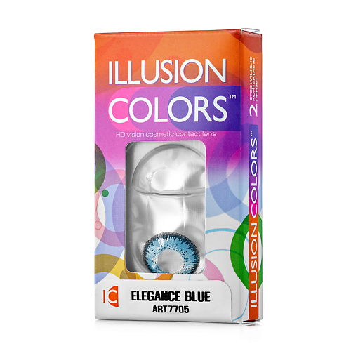 Оптика ILLUSION Цветные контактные линзы ILLUSION colors  ELEGANCE blue