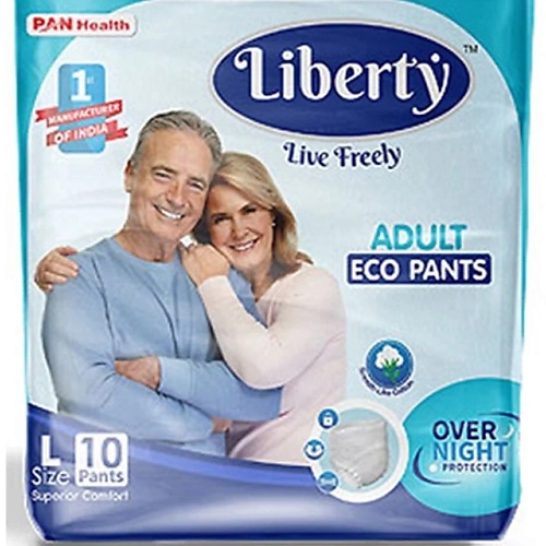 LIBERTY Подгузники-трусики Eco Pants L 10 liberty подгузники трусики premium pants xl 10
