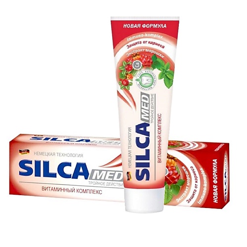 SILCAMED Зубная паста для укрепления десен и эмали Витаминный комплекс